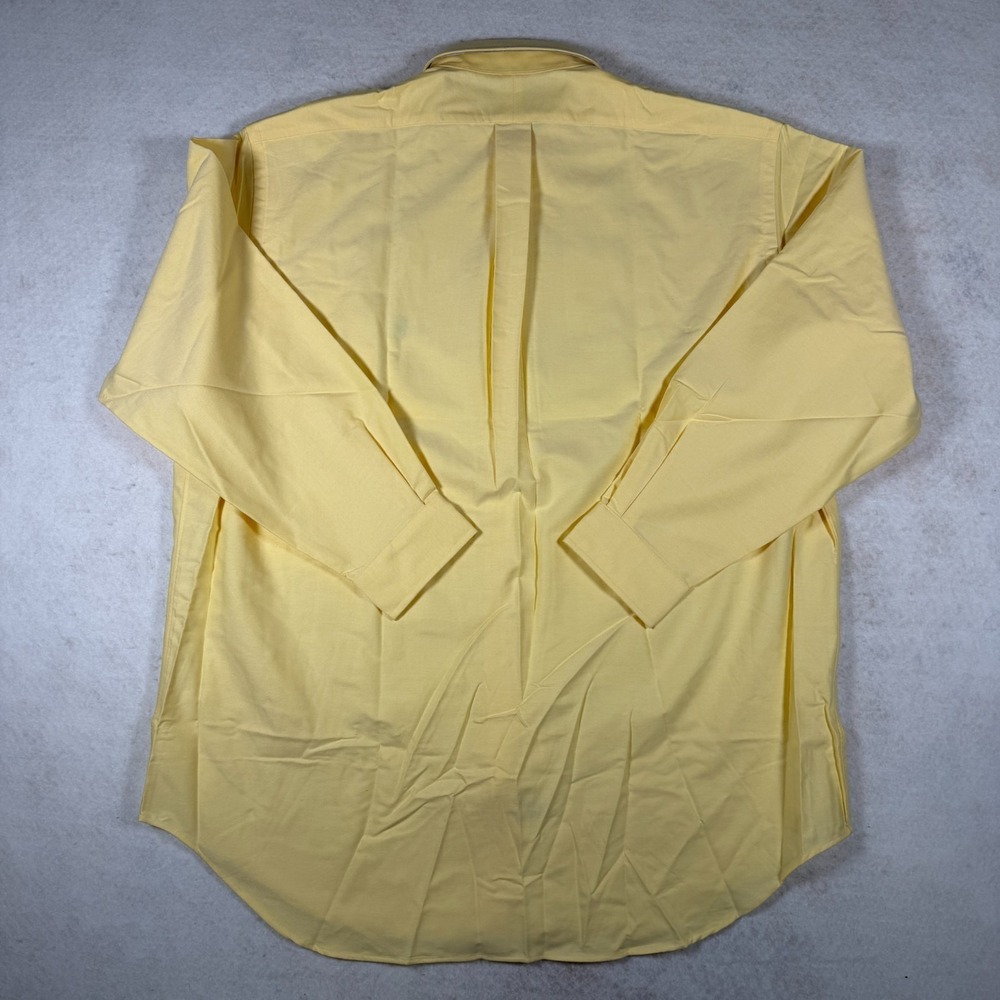 Polo Ralph Lauren Yarmouth Shirt 17.5 34 Yellow Oxford NWT Dress Shirt Pony - Picture 9 of 9